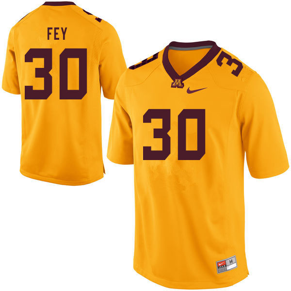 Men #30 Caden Fey Minnesota Golden Gophers College Football Jerseys Sale-Yellow